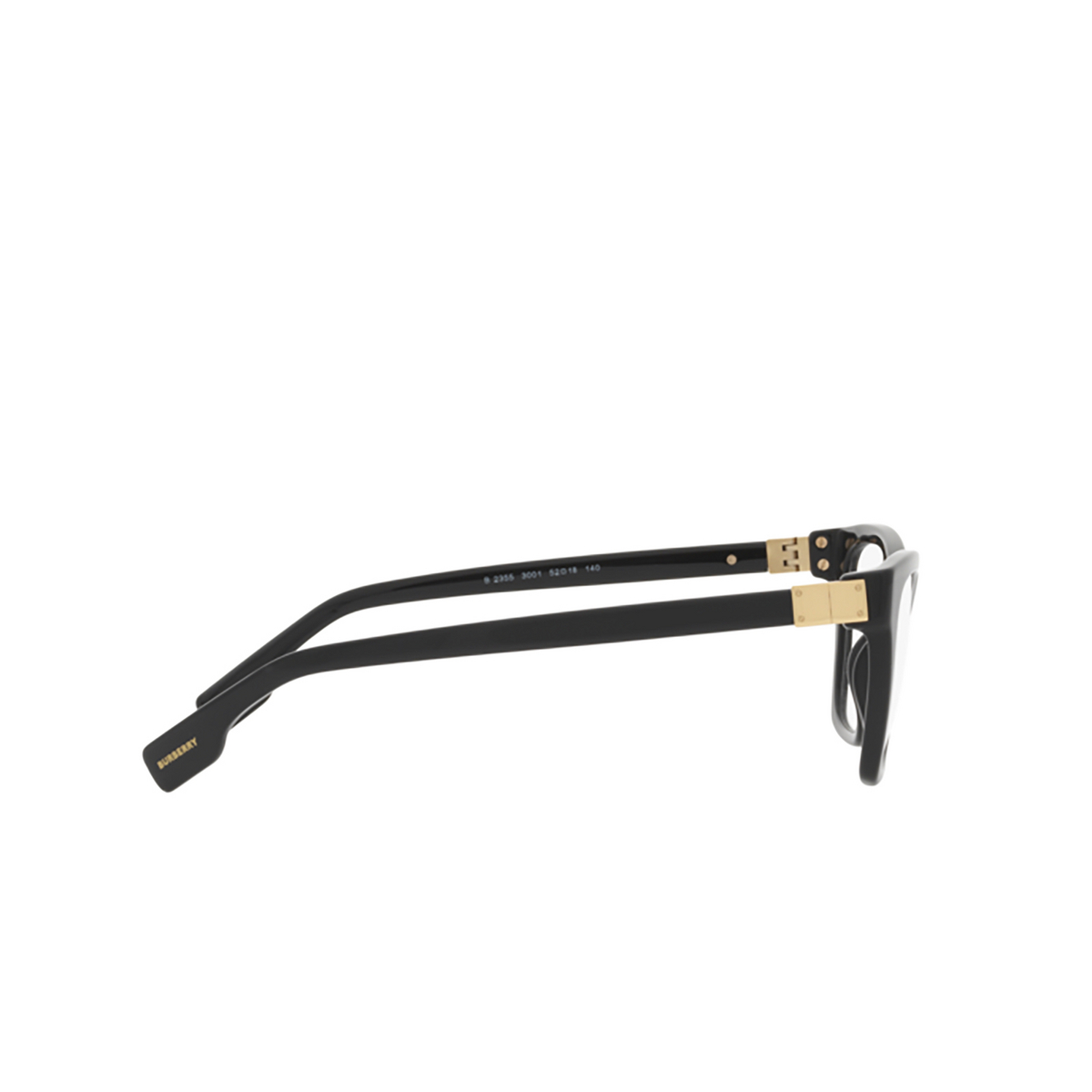 Burberry ARLO Eyeglasses 3001 Black - 3/4