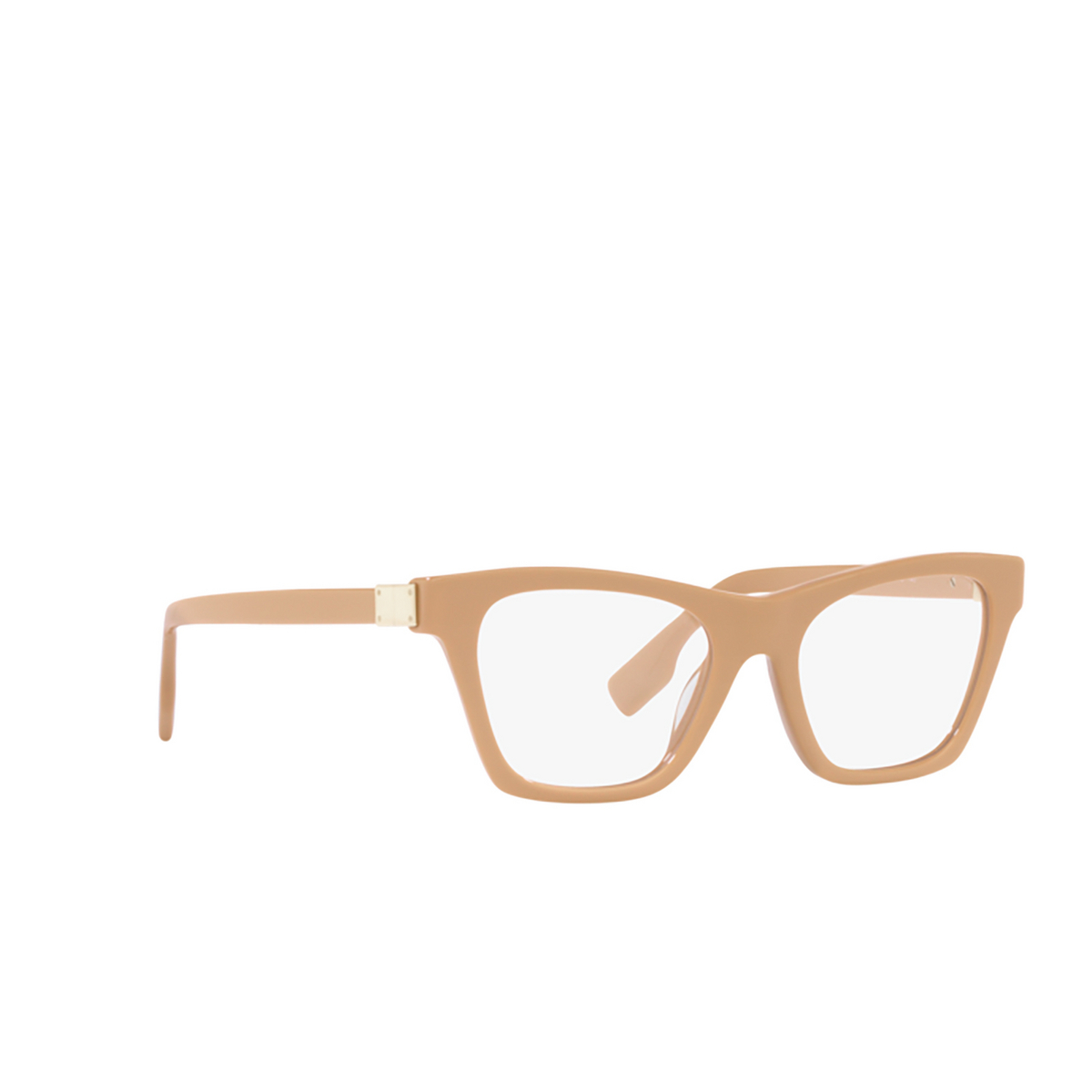 Burberry ARLO Eyeglasses 3990 Beige - three-quarters view