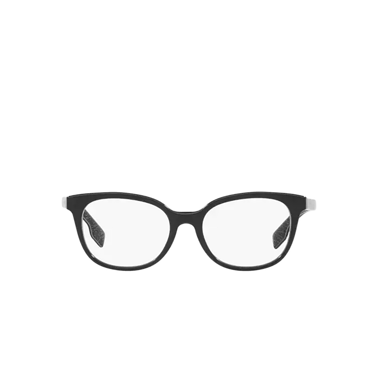 Burberry BE2291 Eyeglasses 3977 Black / Print Tb / Crystal - front view