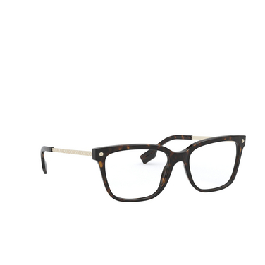 Burberry HART Eyeglasses 3002 dark havana - three-quarters view