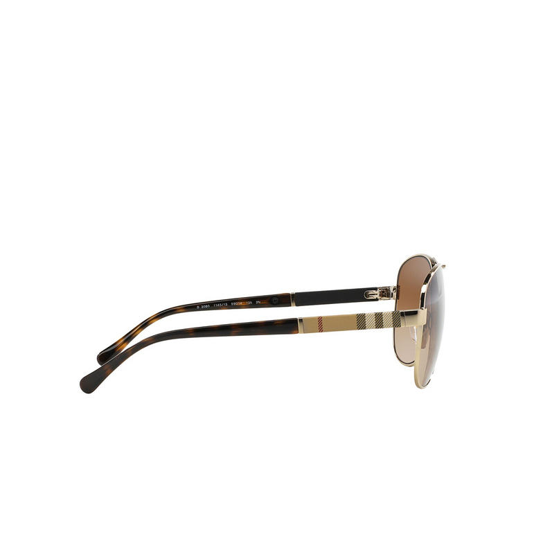 Burberry BE3080 Sunglasses 114513 light gold - 3/4