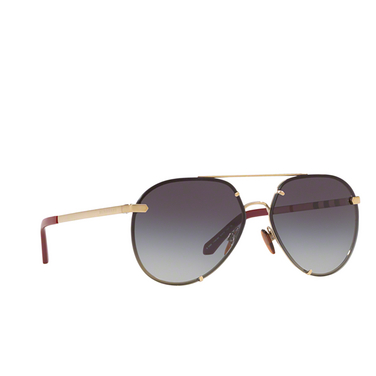 Burberry BE3099 Sunglasses 11458G light gold - three-quarters view