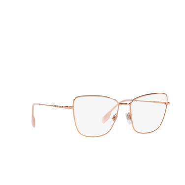 Burberry BEA Korrektionsbrillen 1337 rose gold - Dreiviertelansicht