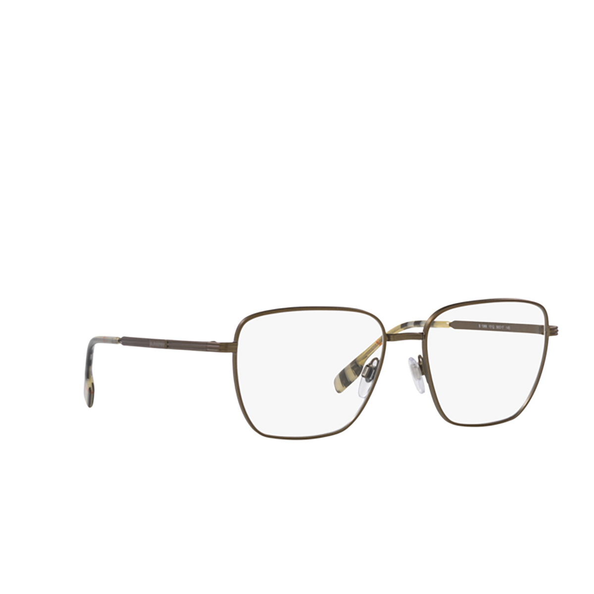 Burberry BOOTH Eyeglasses 1012 Brown - three-quarters view