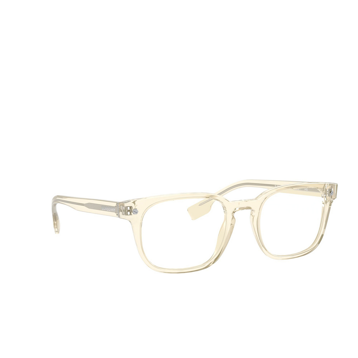 Burberry® Square Eyeglasses: Carlyle BE2335 color Yellow 3852 - three-quarters view.