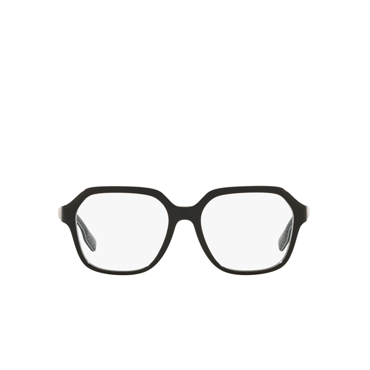 Burberry CAROLINE Eyeglasses 3977 Black / Print Tb / Crystal - front view