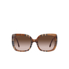 Gafas de sol Burberry CAROLL 400513 brown check - Miniatura del producto 1/4