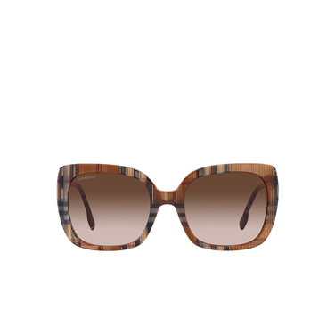 Gafas de sol Burberry CAROLL 400513 brown check - Vista delantera