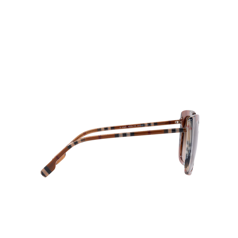 Occhiali da sole Burberry CAROLL 400513 brown check - 3/4