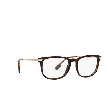 Burberry CEDRIC Eyeglasses 3002 dark havana - three-quarters view