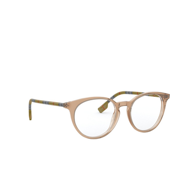 Burberry CHALCOT Korrektionsbrillen 3856 transparent brown - Dreiviertelansicht
