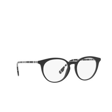 Burberry CHALCOT Eyeglasses 4007 black - three-quarters view