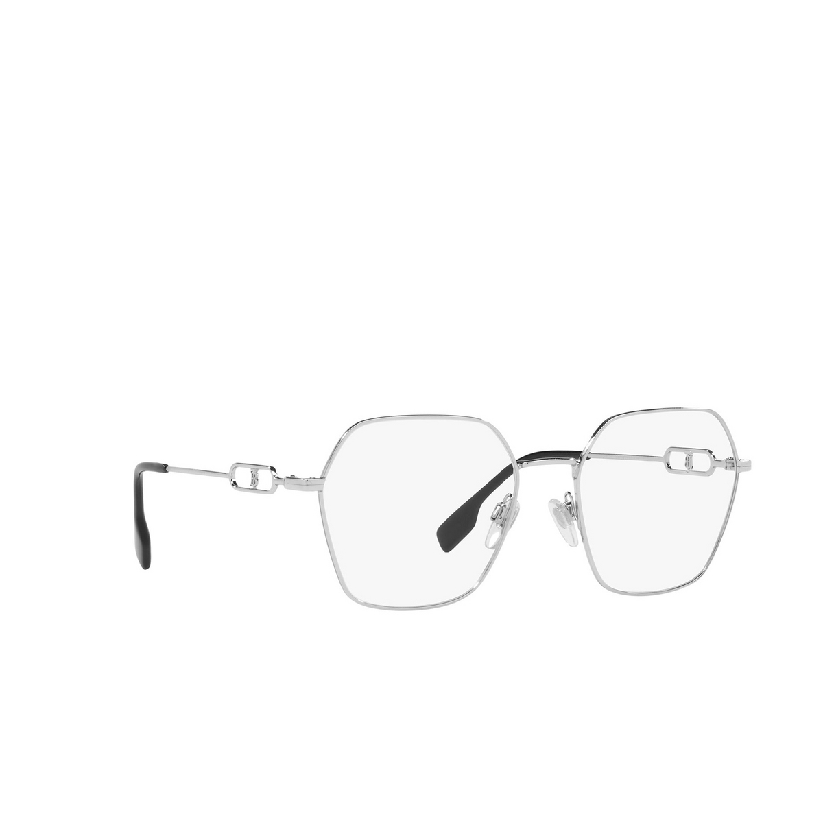 Burberry® Irregular Eyeglasses: Charley BE1361 color Silver 1005 - 2/3.