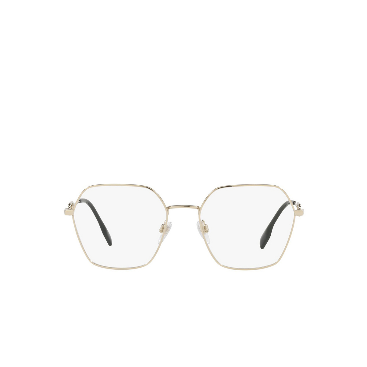 Burberry® Irregular Eyeglasses: Charley BE1361 color Light Gold 1109 - product thumbnail 1/3.