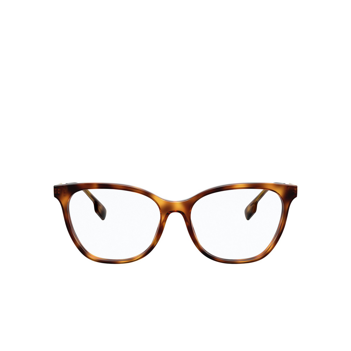 Burberry® Cat-eye Eyeglasses: Charlotte BE2333 color Light Havana 3316 - front view.