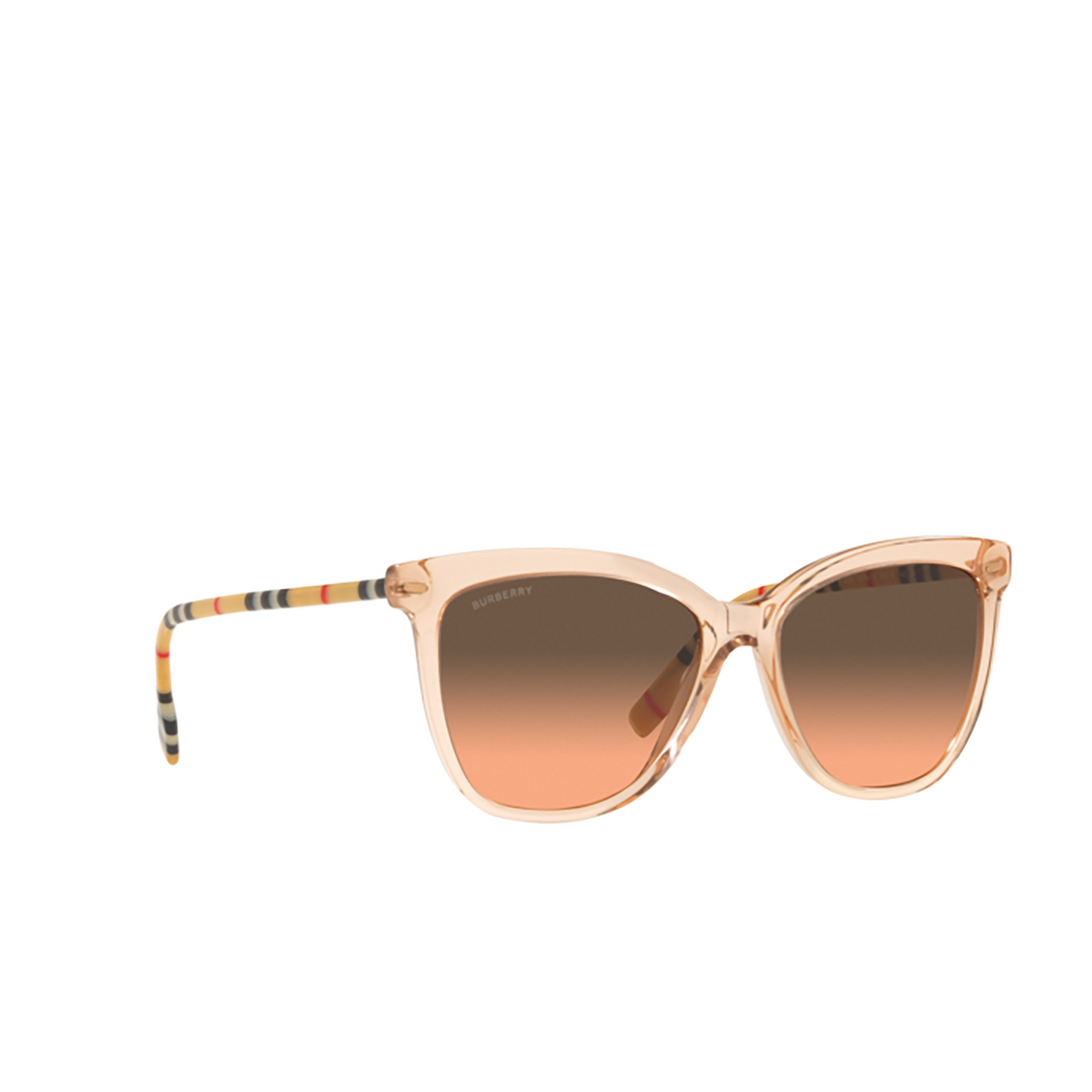 Burberry CLARE Sunglasses 400618 Peach - three-quarters view