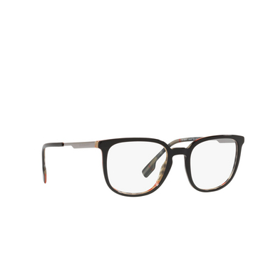 Burberry COMPTON Korrektionsbrillen 3838 top black on vintage check - Dreiviertelansicht