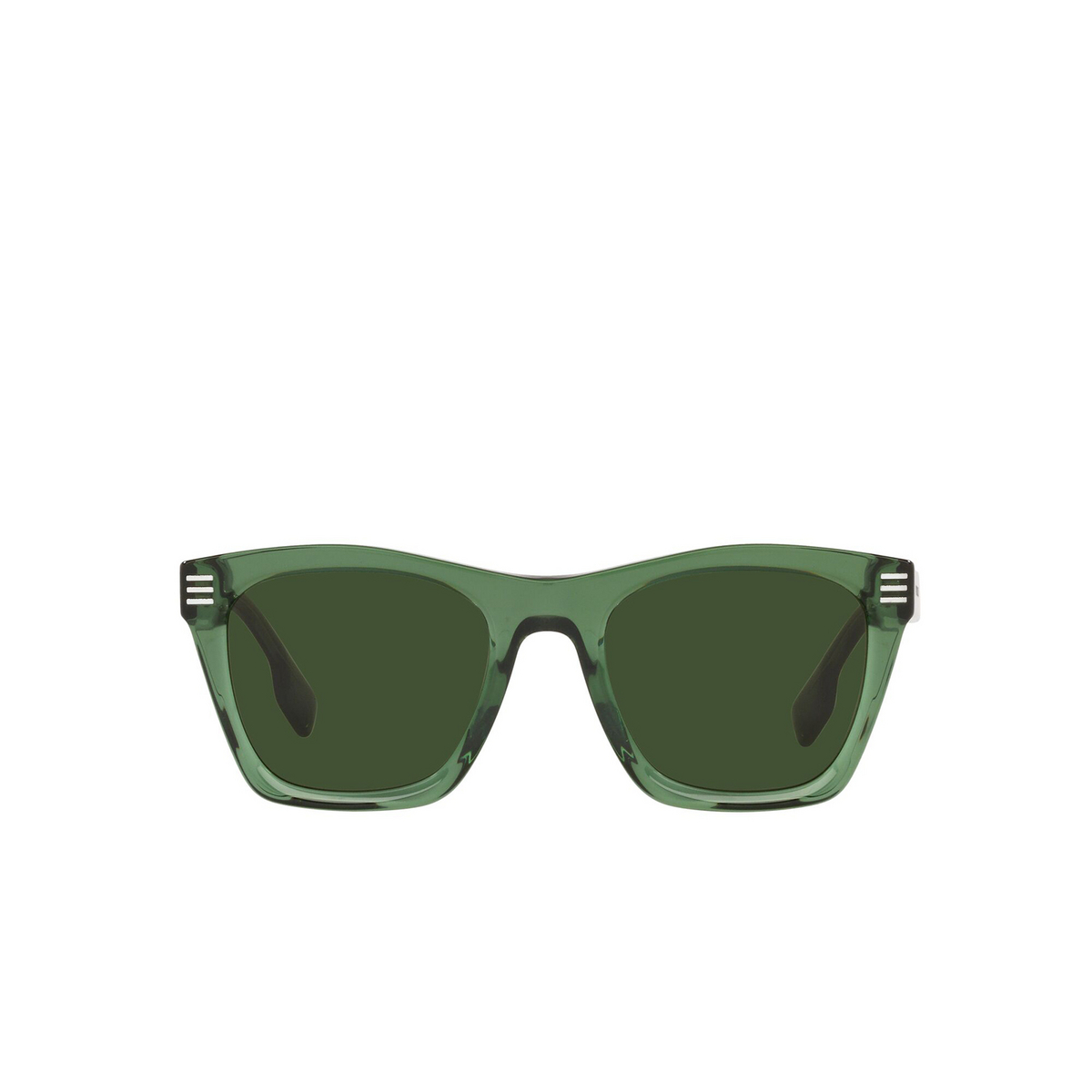 Burberry® Square Sunglasses: BE4348 Cooper color 394671 Green - front view