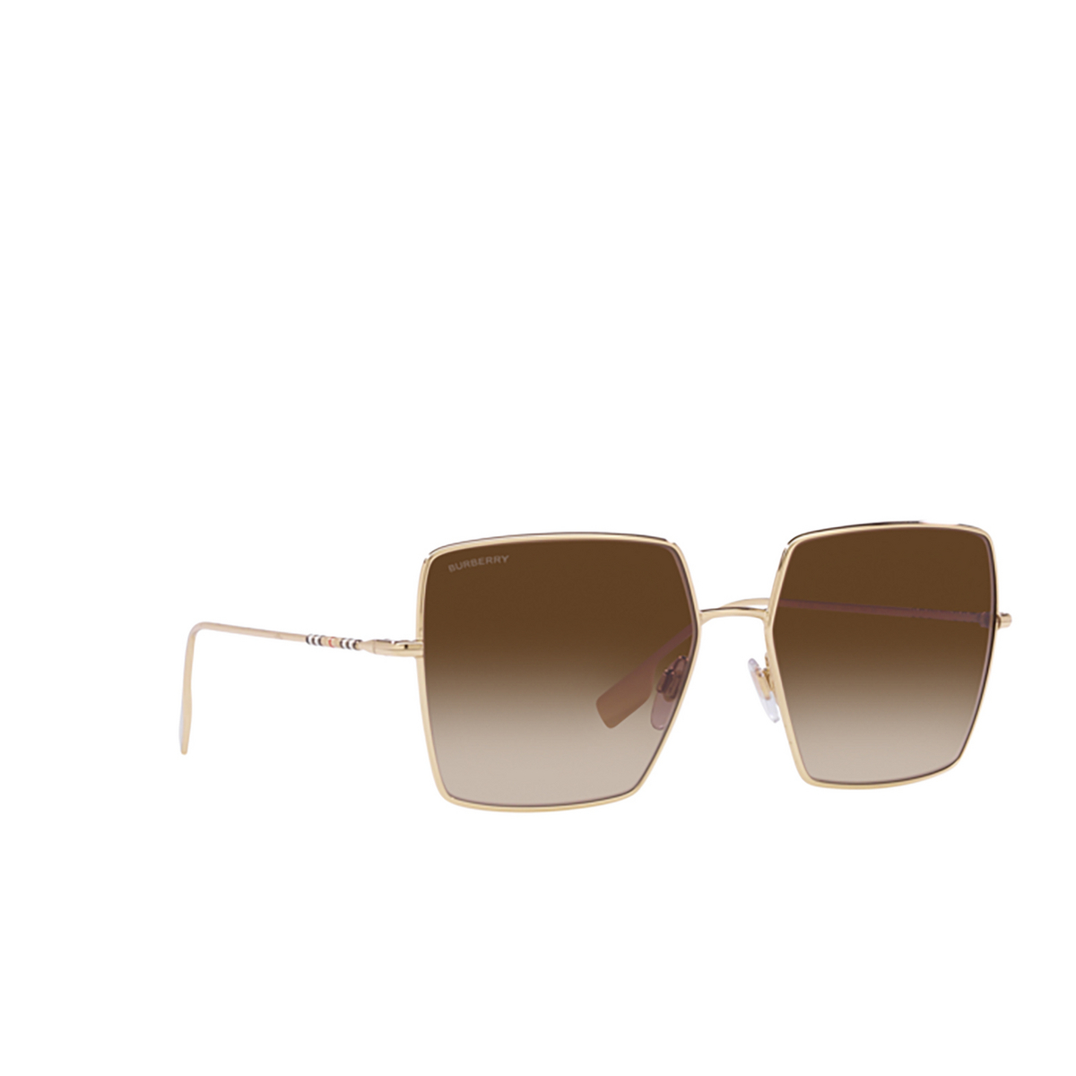 Burberry DAPHNE Sunglasses 110913 Light Gold - three-quarters view