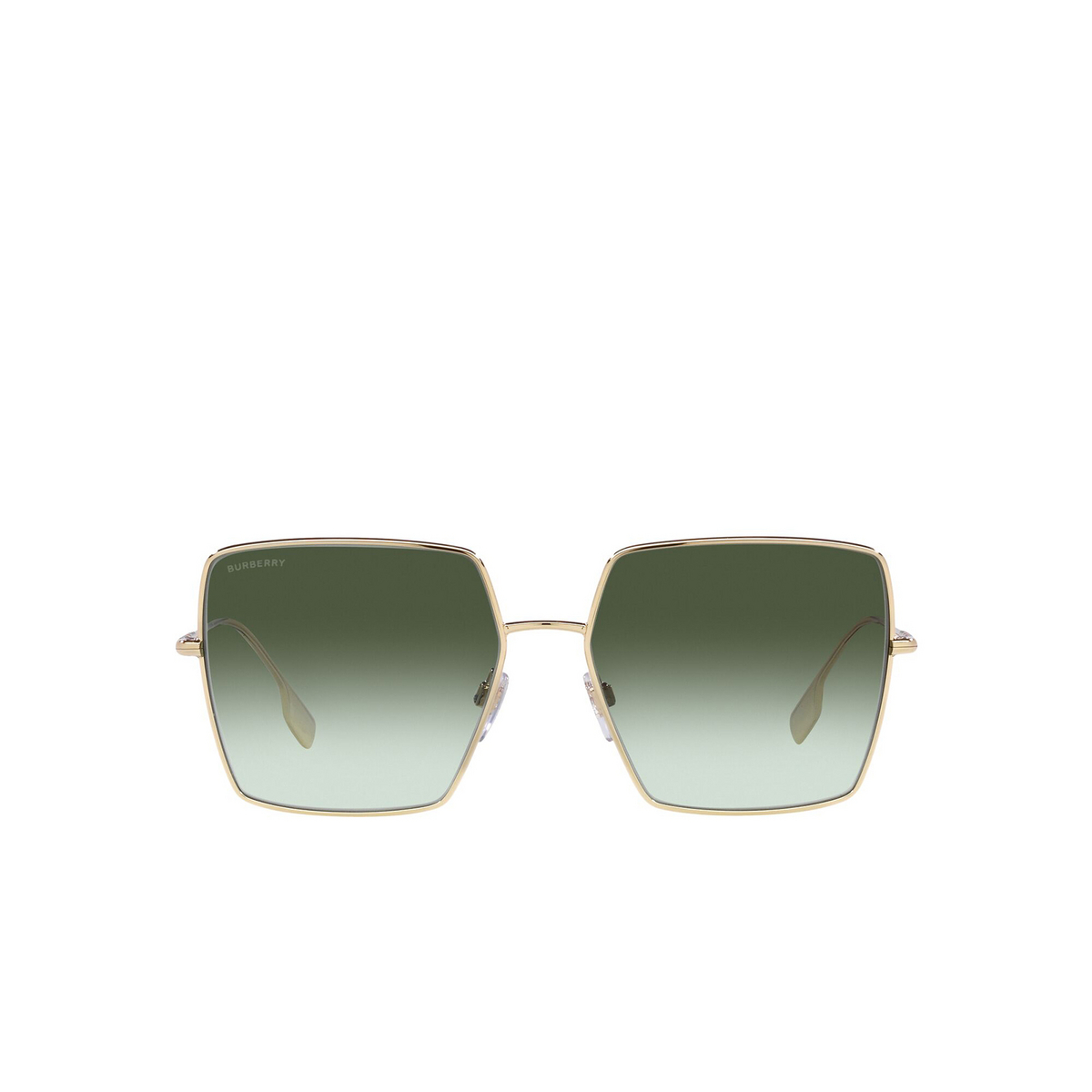 Burberry® Square Sunglasses: BE3133 Daphne color 11098E Light Gold - front view