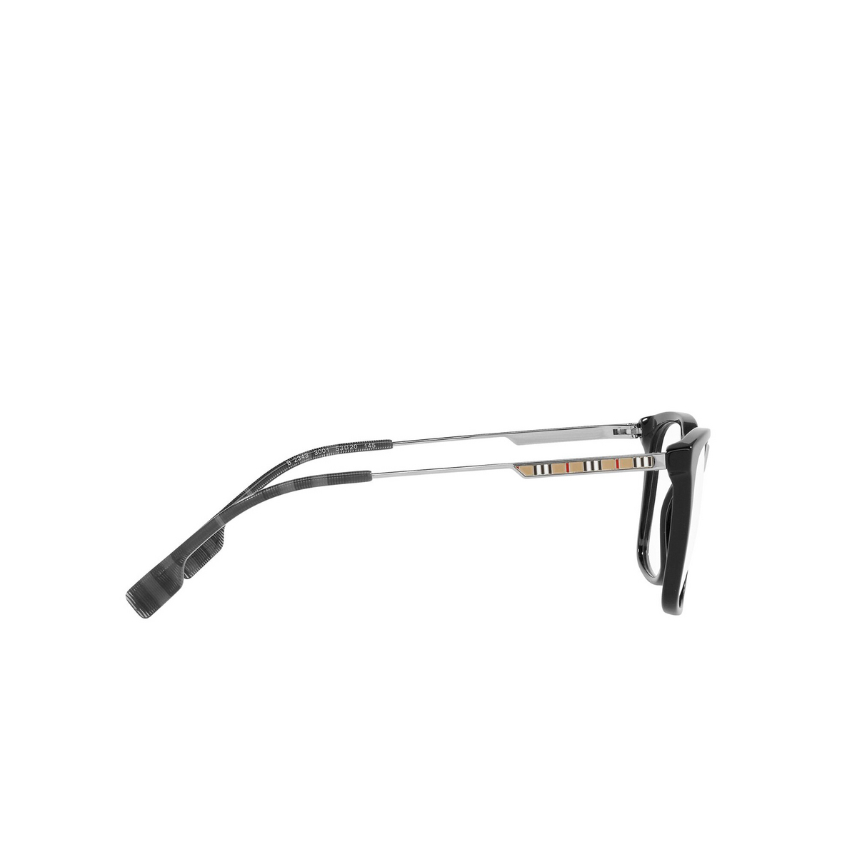 Burberry ELGIN Eyeglasses 3001 Black - 3/4