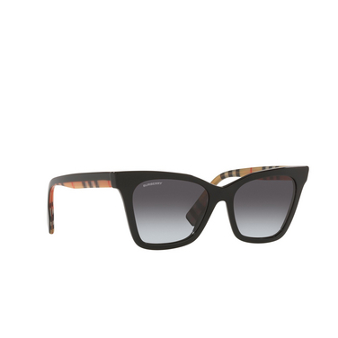 Lunettes de soleil Burberry ELISA 39428G black - Vue trois quarts