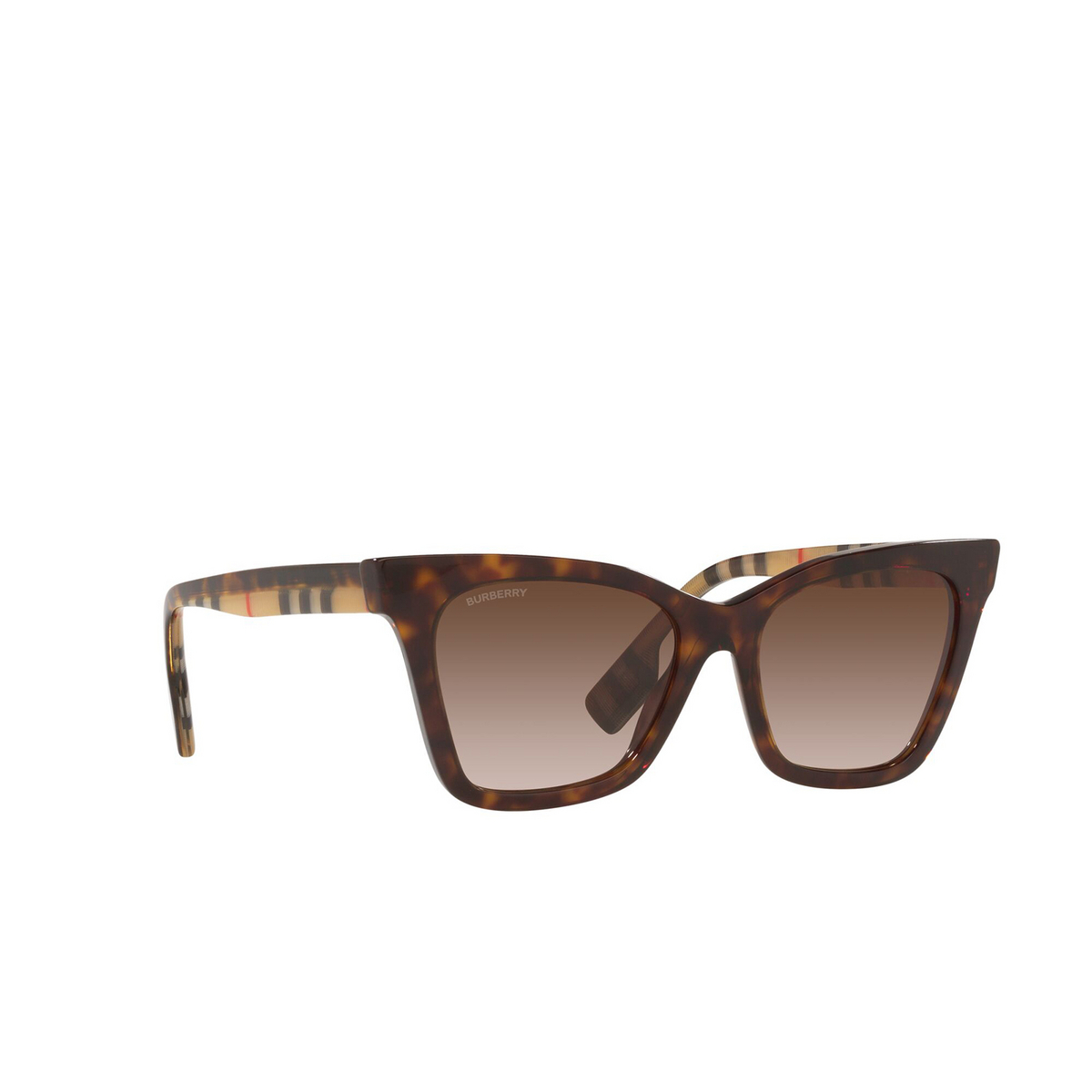 Burberry ELISA Sunglasses 394313 Dark Havana - three-quarters view