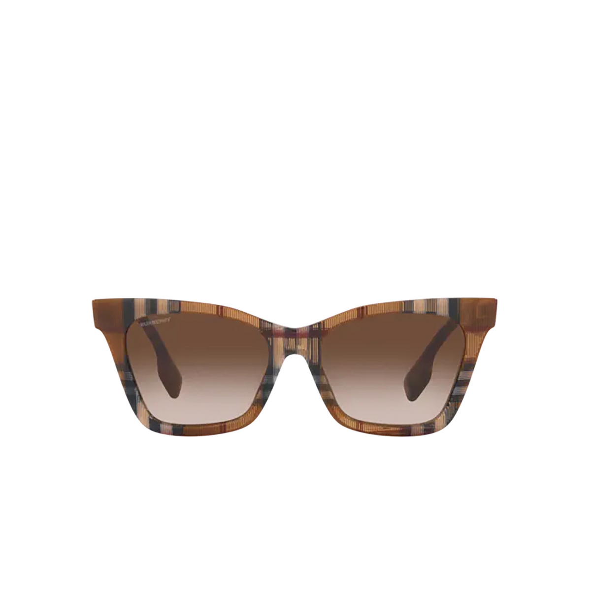 Burberry ELISA Sunglasses 396713 Check Brown - front view