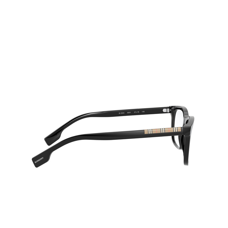 Burberry ELM Eyeglasses 3001 black - 3/4