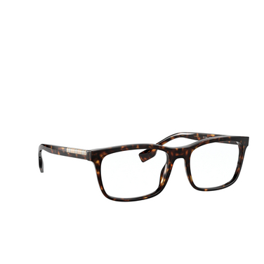 Burberry ELM Eyeglasses 3002 dark havana - three-quarters view