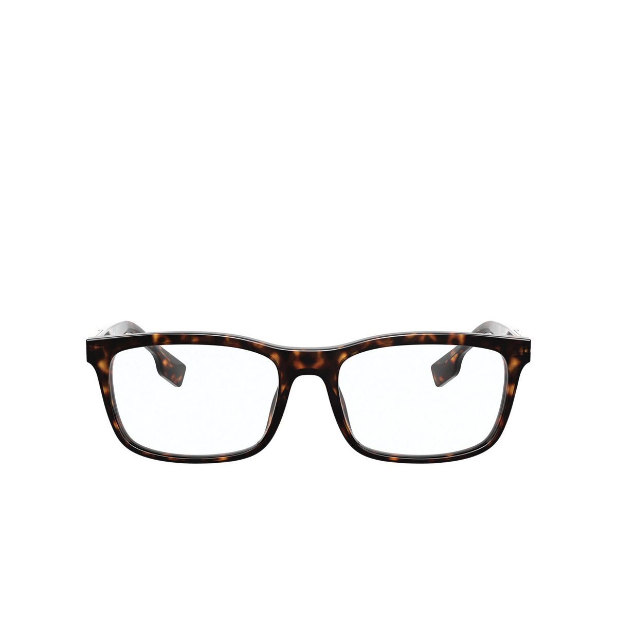 Burberry® Rectangle Eyeglasses: Elm BE2334 color Dark Havana 3002 - front view.