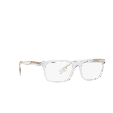 Burberry ELM Eyeglasses 3024 transparent - three-quarters view