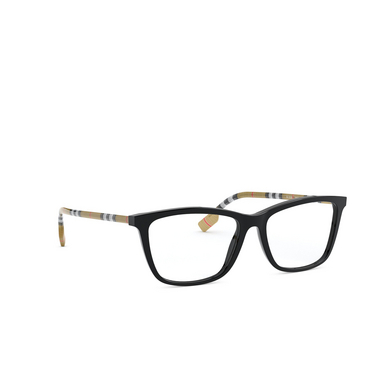 Burberry EMERSON Eyeglasses 3853 black - three-quarters view