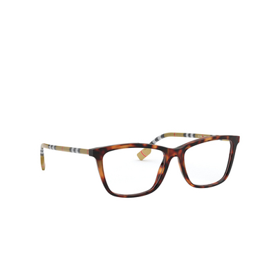 Burberry EMERSON Eyeglasses 3890 dark havana - three-quarters view