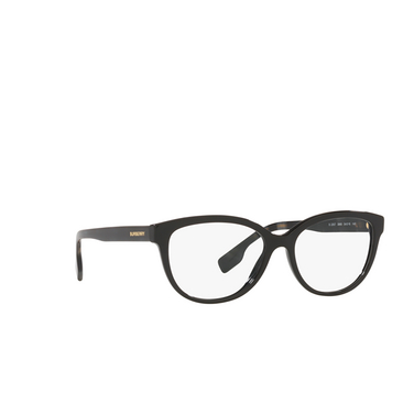 Burberry ESME Eyeglasses 3980 black - three-quarters view
