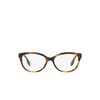 Occhiali da vista Burberry ESME 3981 top check / striped brown - anteprima prodotto 1/4
