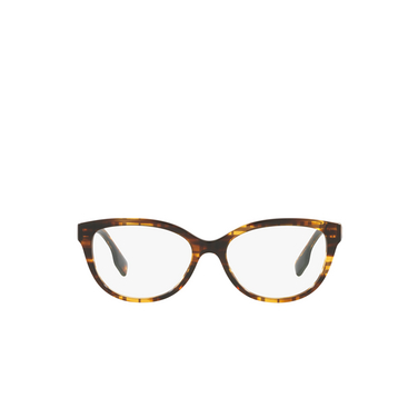 Burberry ESME Eyeglasses 3981 top check / striped brown - front view