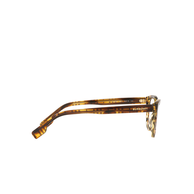 Burberry ESME Eyeglasses 3981 top check / striped brown - 3/4