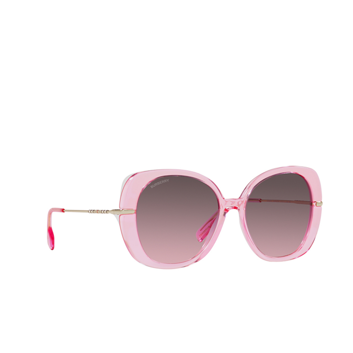 Burberry EUGENIE Sunglasses 40245M Pink - three-quarters view