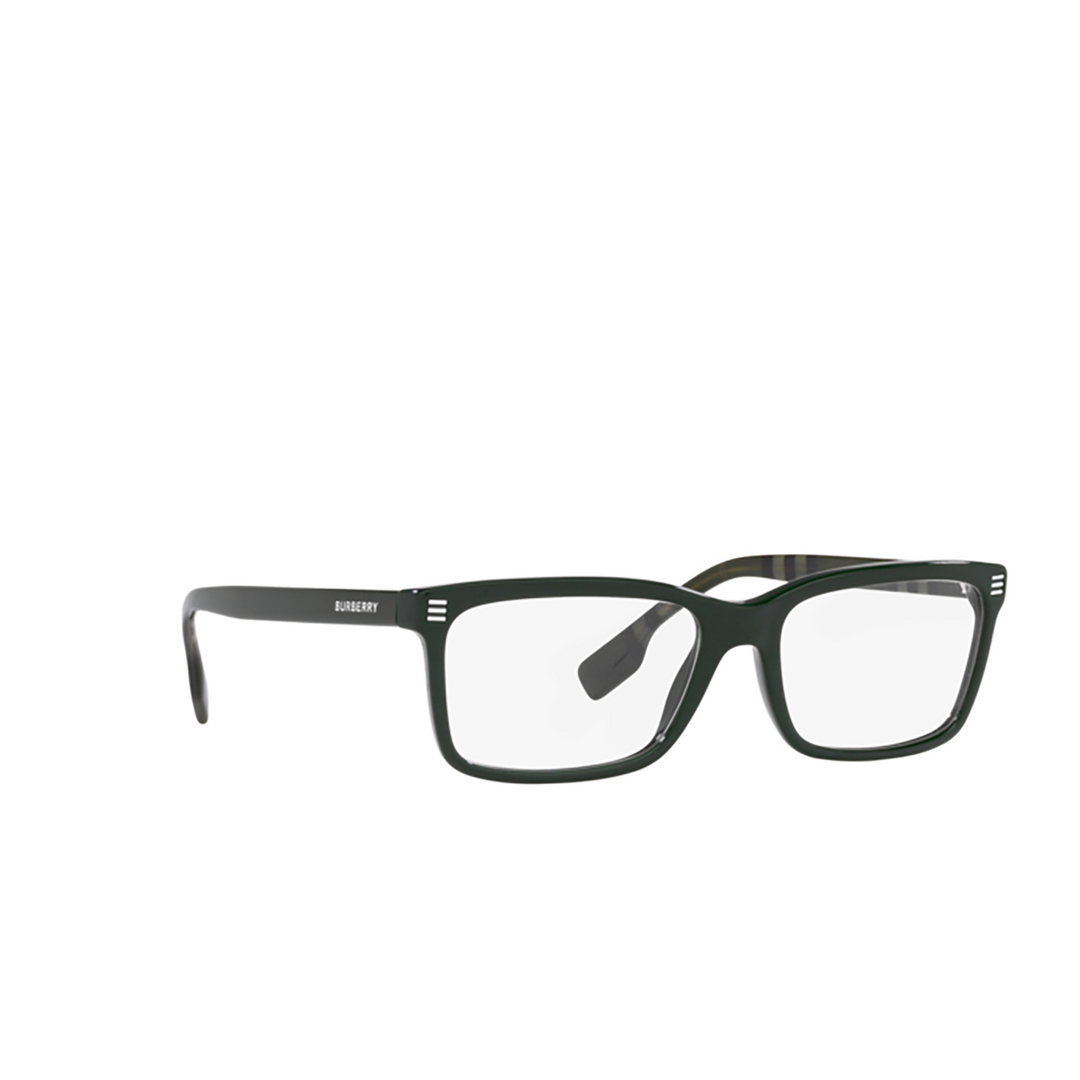 Burberry FOSTER Eyeglasses 3987 Green - three-quarters view