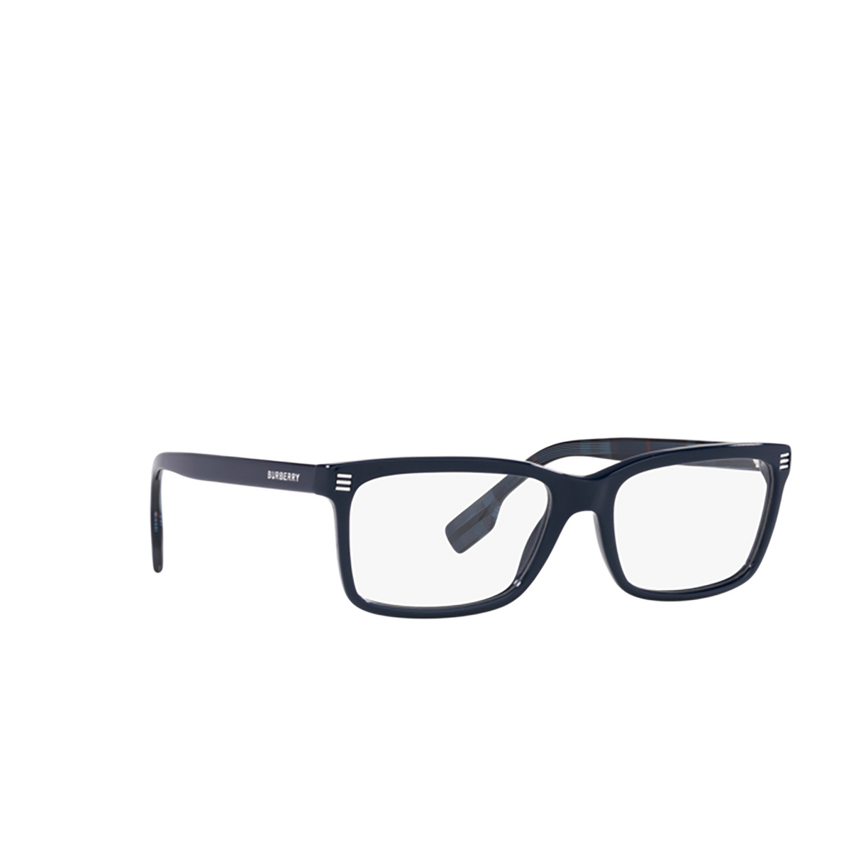 Burberry FOSTER Eyeglasses 3988 Blue - three-quarters view