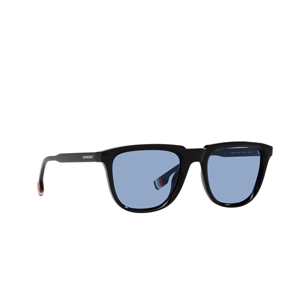Burberry GEORGE Sunglasses 300172 Black - three-quarters view