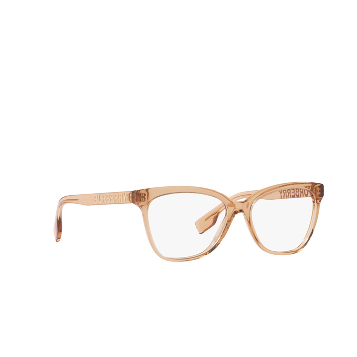 Burberry GRACE Eyeglasses 3779 Brown - three-quarters view