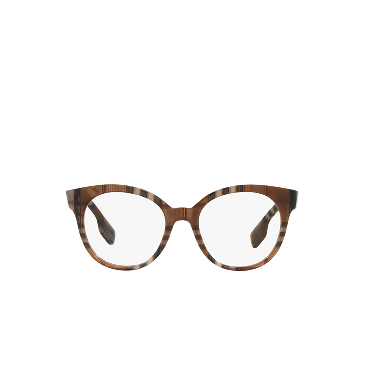 Burberry GRANT Eyeglasses 3967 Check Brown - front view