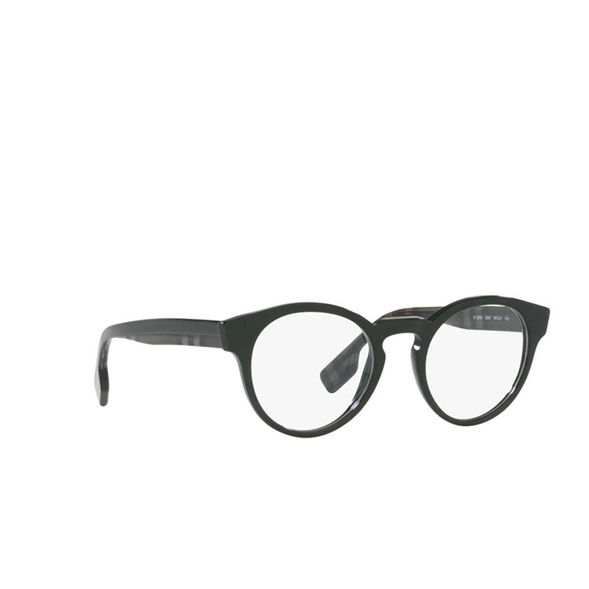 Burberry GRANT Eyeglasses 3997 Green - three-quarters view