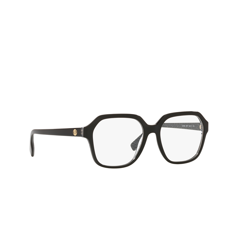 Burberry ISABELLA Eyeglasses 3977 black / print tb / crystal - 2/4