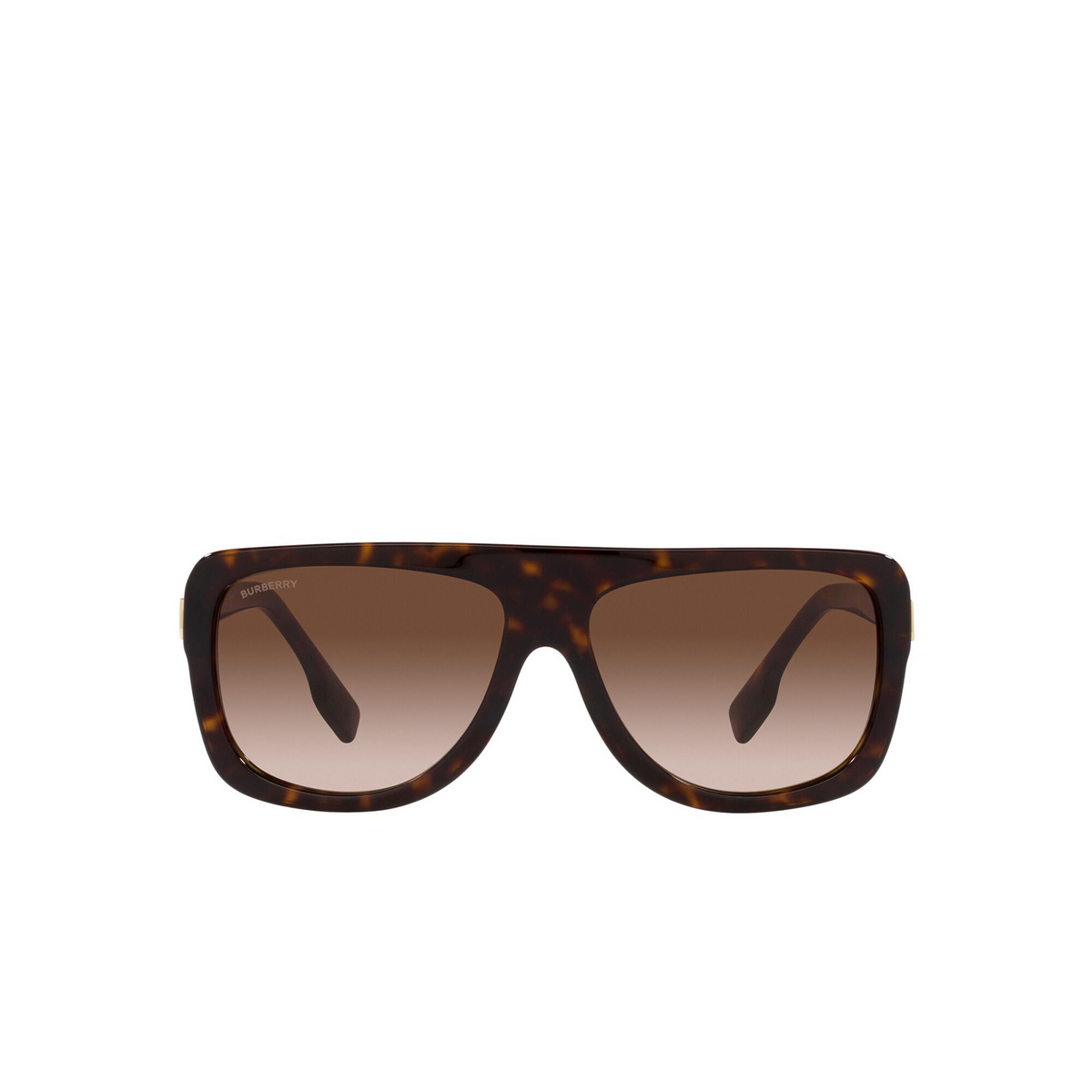 Burberry® Square Sunglasses: BE4362 Joan color 300213 Dark Havana - front view