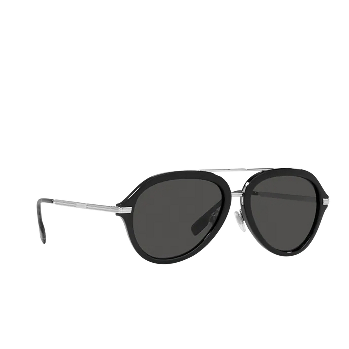 Burberry JUDE Sunglasses 300187 Black - three-quarters view
