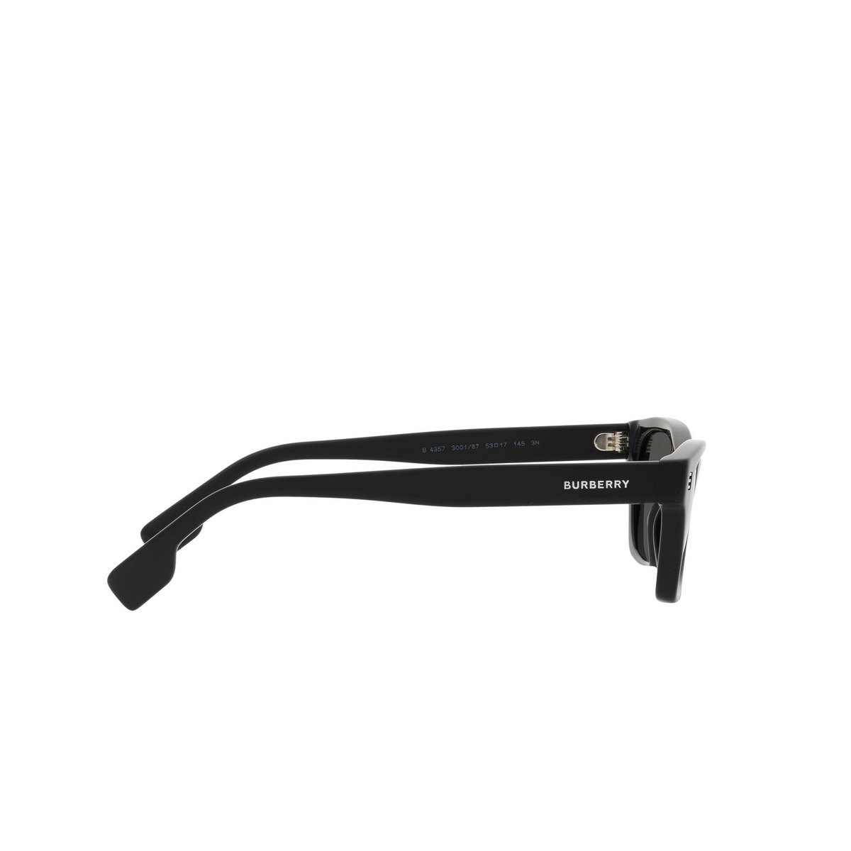 Burberry® Rectangle Sunglasses: Kennedy BE4357 color Black 300187 - product thumbnail 3/3.