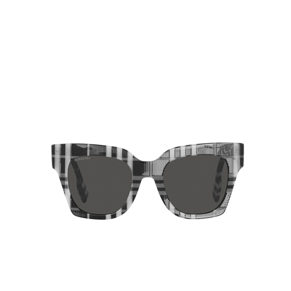 Occhiali da sole Burberry KITTY 399487 Check White/ Black - frontale